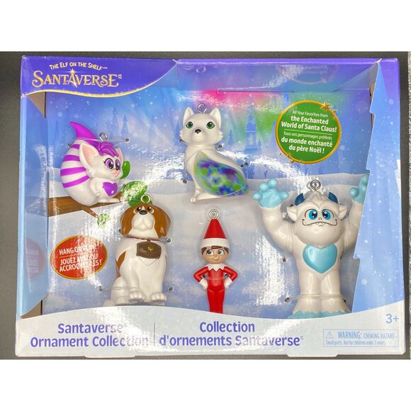 The Elf on the Shelf Santaverse Ornament Collection 5 pc NIB - Picture 2 of 8